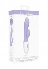 Фиолетовый G-spot вибратор Sunset со стимулятором клитора - 20 см.
