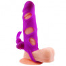 Baile Pretty Love Penis Sleeve With Ball Strap 5,5", розовая