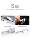 Белая вибропуля с шнуром питания Usb