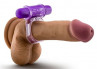 Фиолетовое эрекционное виброкольцо Couples Play Vibrating Cock Ring