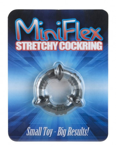 Дымчатое эрекционное кольцо Mini Flex Stretchy Cockring