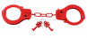 Металлические красные наручники Designer Metal Handcuffs