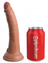 Кофейный фаллоимитатор 7" Silicone Dual Density Cock - 21 см.