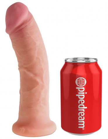 Телесный фаллоимитатор на присоске Dual Density 8" Cock - 20,3 см.