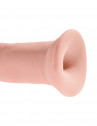 Телесный фаллоимитатор на присоске 9" Triple Density Cock - 26,7 см.