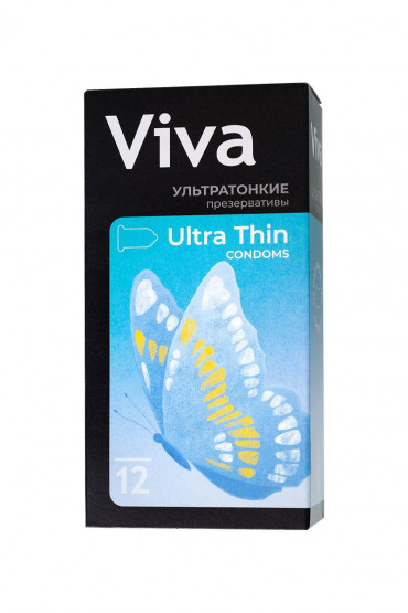 Ультратонкие презервативы Viva Ultra Thin - 12 шт.
