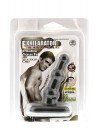 Чёрный анальный стимулятор с широким основанием Exhilarator Anal Plug 4 Black - 10,2 см.