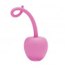 Розовый анальный стимулятор Silicone MY Secret Cherry - 11 см.
