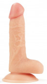 Телесный фаллоимитатор 7" The Ultra Soft Dude - 18 см.
