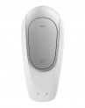 Белый вибромассажёр для пар Satisfyer Double Fun