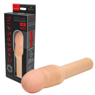 Насадка-удлинитель CyberSkin 4 inch Xtra Thick Transformer Penis Extension - 21,6 см.