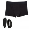 Черные трусы-боксеры с вибромассажером Remote Control Panty Set M/L, черный