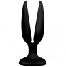 Чёрная пробка-бутон Menzstuff Flower Butt Plug 5Inch - 13,5 см.