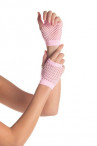 Короткие перчатки Fishnet Gloves, белый