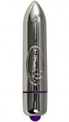 Серебристая вибропулька RO-80MM 7-Speed Chrome - 7,9 см.