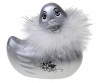 Серебристая уточка вибратор I Rub My Duckie Paris Silver Travel Size