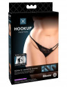 Черные трусики Remote Bowtie Bikini XL-Xxl с вибрацией и анальным стимулятором, черный