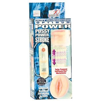 Мастурбатор-вагина с поступательным движением Deluxe Optimum Power Pussy Power Stroker