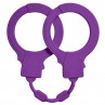 Фиолетовые силиконовые наручники Stretchy Cuffs Purple