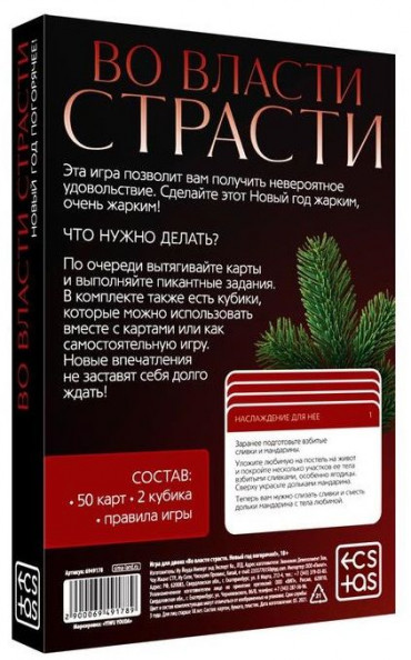 Игра для двоих "Во власти страсти. Новый год погорячее!"