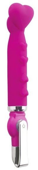 Розовый вибратор Alice 20-Function Heart Shaped Vibe - 18,2 см.
