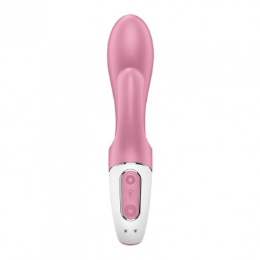 Розовый вибратор-кролик с расширением Air Pump Bunny 2 - 20,4 см.