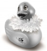 Серебристая уточка вибратор I Rub My Duckie Paris Silver Travel Size