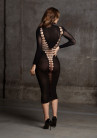 Эффектное длинное платье Carme XI Dress with Turtleneck, черный