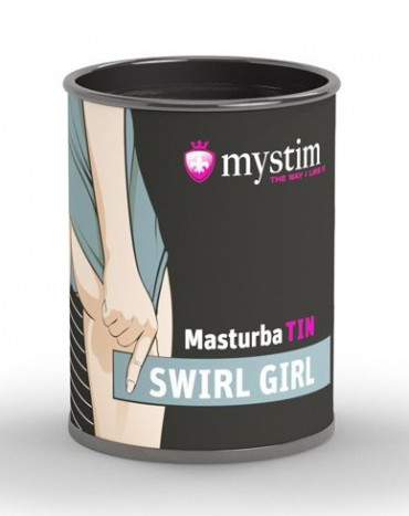Компактный мастурбатор MasturbaTin Swirl Girl