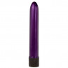 Фиолетовый классический вибратор Retro Ultra Slimline - 17 см.