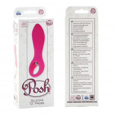 Анальный вибромассажер-пальчик Posh Silicone "O" Probes - 10,75 см.