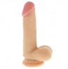 Реалистичный фаллоимитатор Realstuff 6.5Inch Dong W. Scrotum - 16,5 см.