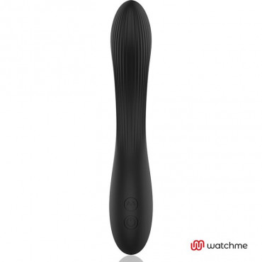 Черно-золотой вибратор с пультом-часами Anne s Desire Curve G-Spot Vibe Wireless Watchme - 20,5 см.