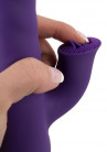 Фиолетовый вибратор-ротатор Thrusting & Rotating - 24,7 см.