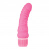 Розовый вибратор Spellbound Stud Curved Jacks - 17 см.