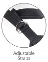 Кофейный страпон на виниловых трусиках Strap-on Harness Cock - 17,8 см.