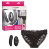 Черные кружевные трусики с вибромассажером Remote Control Panty Set L/XL, черный