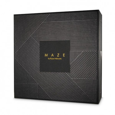 Чёрные наручники с петлёй Maze T-Restraints