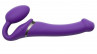 Фиолетовый безремневой вибрострапон Silicone Bendable Strap-On - size M