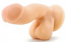 Телесный фаллоимитатор на присоске 6.5" Sensa Feel Dildo - 17,78 см.