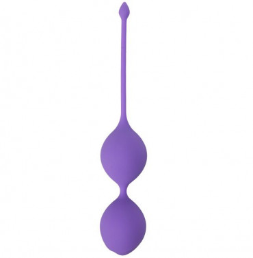 Фиолетовые вагинальные шарики See You IN Bloom Duo Balls 36MM
