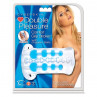 Стимулирующий мастурбатор с бусинками CyberSkin Double Pleasure Comfort Grip Stroker