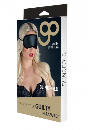 Чёрная полиуретановая маска Blindfold