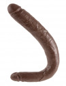 Двусторонний коричневый дилдо 16" Tapered Double Dildo - 40,6 см.