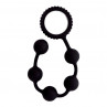 Чёрный анальные шарики Menzstuff Butt Beads - 23 см.