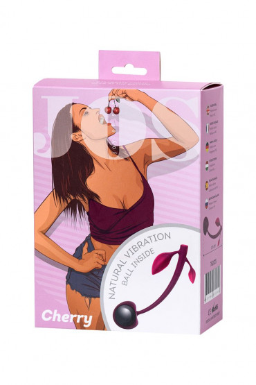 Бордовая вагинальная вишенка Wild Cherry - 14,5 см.