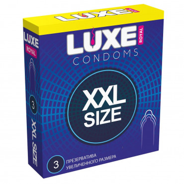 Презервативы увеличенного размера Luxe Royal Xxl Size - 3 шт.