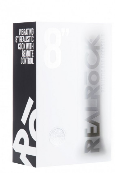 Чёрный вибратор-реалистик Vibrating Realistic Cock 8" - 20 см.