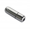 Серебристая вибропуля 7 Models Bullet - 5,7 см.