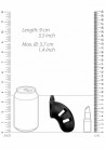 Черный мужской пояс верности Silicone Cock Cage Model 20 Chastity 3.5"
